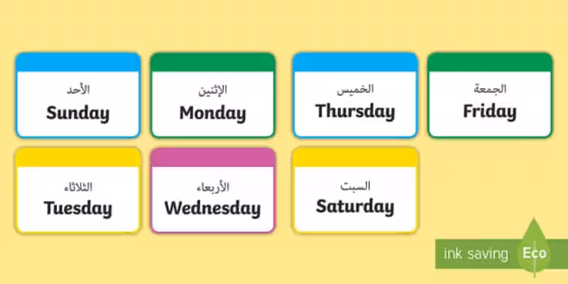 Days of the Week in the Arabic Language: A Beginner's Guide