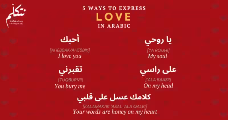 Love Phrases in Arabic Language: A Journey of Affection