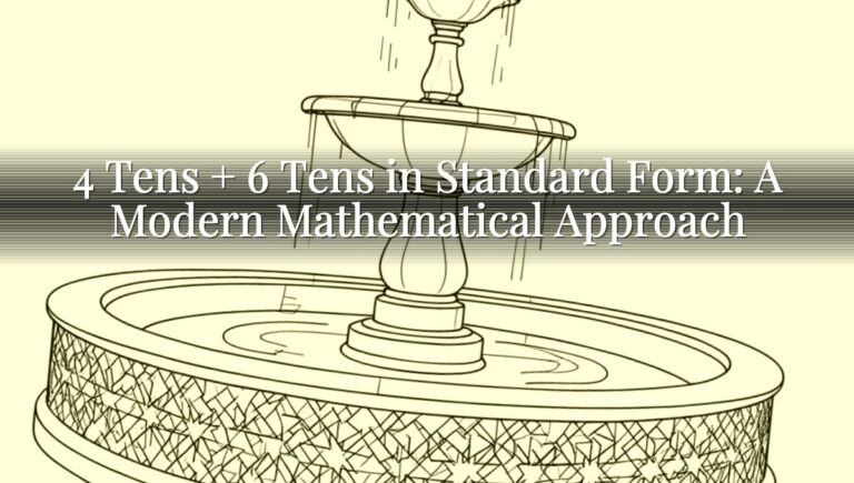 4 Tens + 6 Tens in Standard Form: A Modern Mathematical Approach