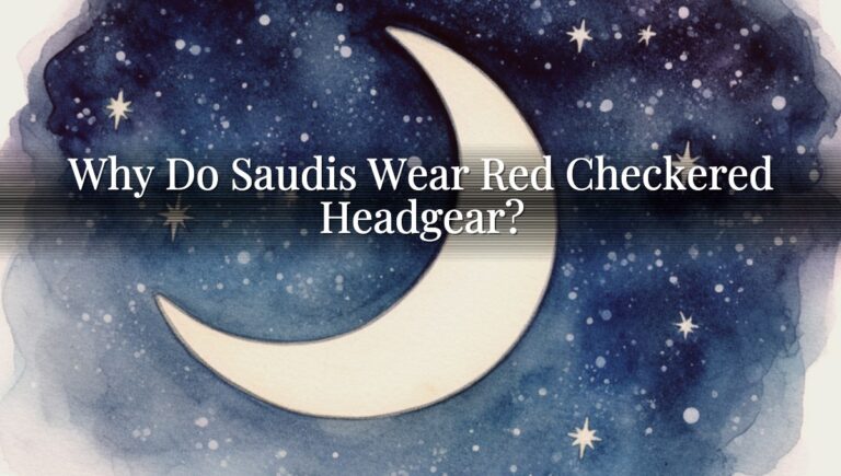 Why Do Saudis Wear Red Checkered Headgear? Why Do Saudis Wear Red Checkered Headgear?