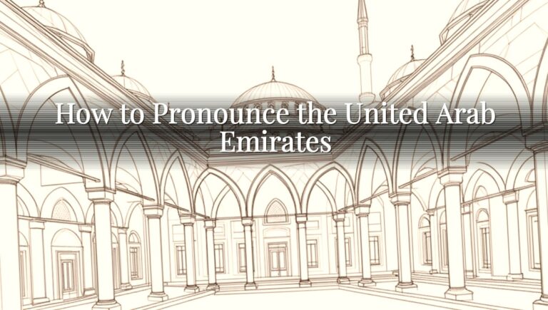 How to Pronounce the United Arab Emirates