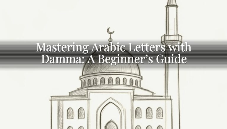 Mastering Arabic Letters with Damma: A Beginner’s Guide