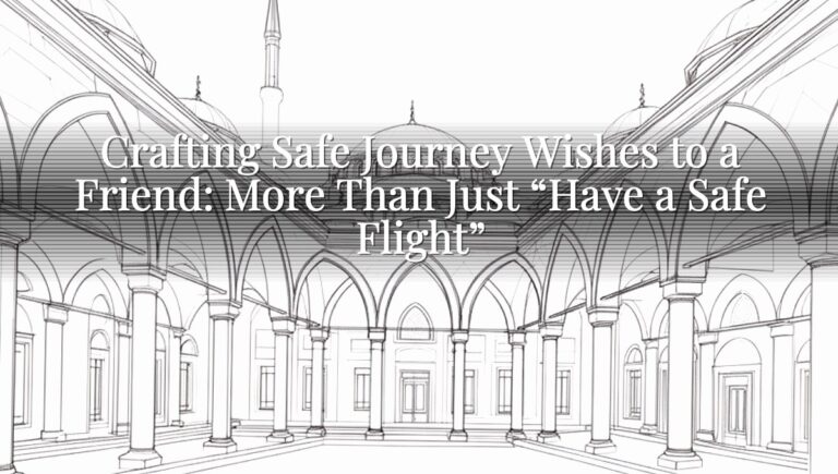Crafting Safe Journey Wishes to a Friend: More Than Just "Have a Safe Flight" Crafting Safe Journey Wishes to a Friend: More Than Just “Have a Safe Flight”