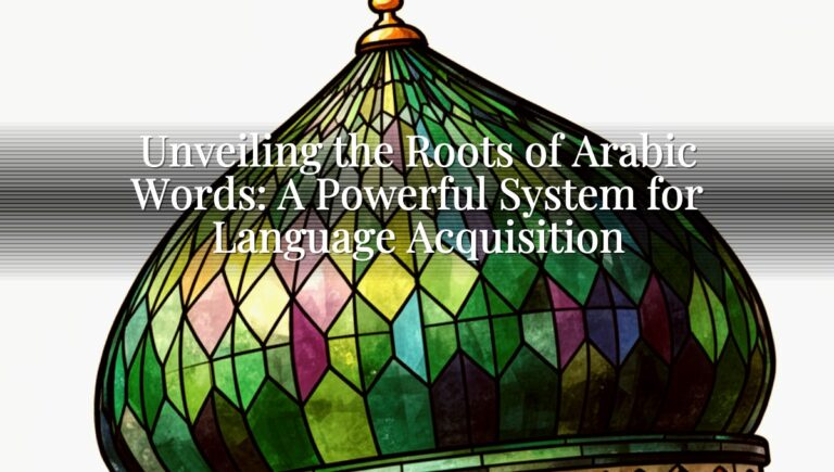 Unveiling the Roots of Arabic Words: A Powerful System for Language Acquisition