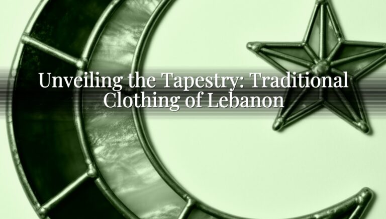 Unveiling the Tapestry: Traditional Clothing of Lebanon