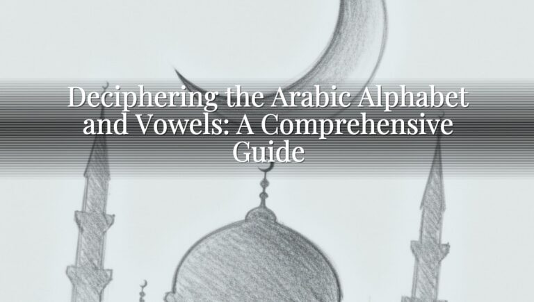 Deciphering the Arabic Alphabet and Vowels: A Comprehensive Guide