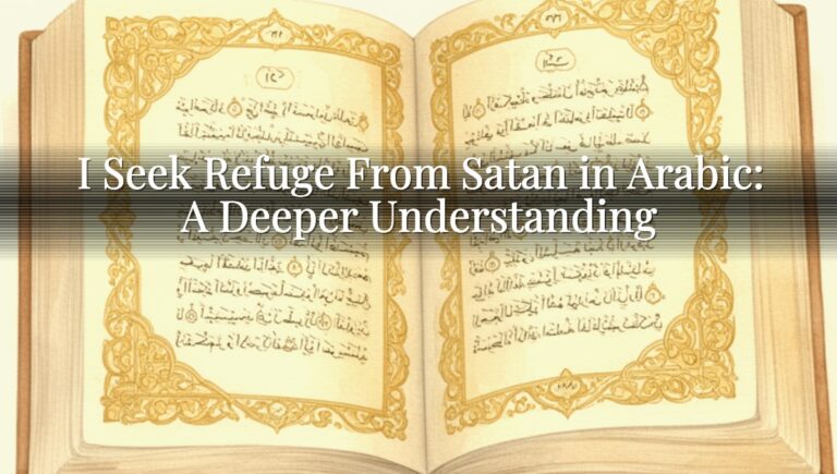 I Seek Refuge From Satan in Arabic: A Deeper Understanding I Seek Refuge From Satan in Arabic: A Deeper Understanding