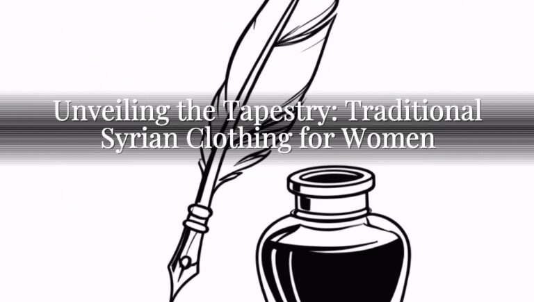 Unveiling the Tapestry: Traditional Syrian Clothing for Women