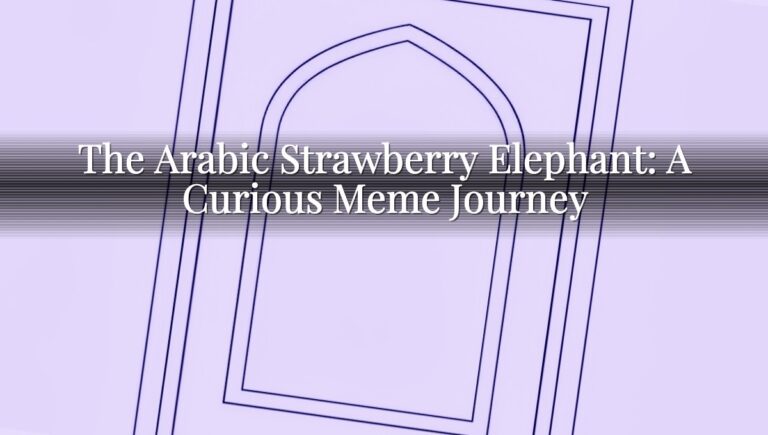 The Arabic Strawberry Elephant: A Curious Meme Journey