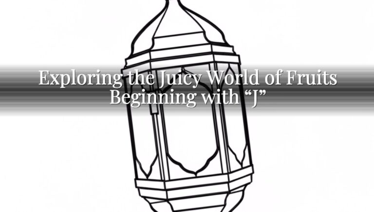 Exploring the Juicy World of Fruits Beginning with “J”