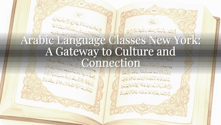 Arabic Language Classes New York: A Gateway to Culture and Connection
