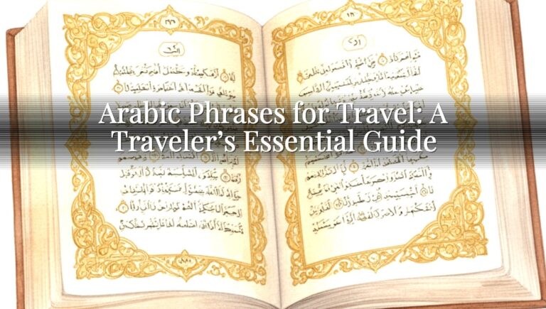 Arabic Phrases for Travel: A Traveler’s Essential Guide