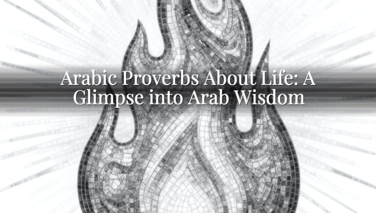 Arabic Proverbs About Life: A Glimpse into Arab Wisdom Arabic Proverbs About Life: A Glimpse into Arab Wisdom