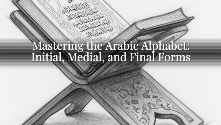 Mastering the Arabic Alphabet: Initial, Medial, and Final Forms