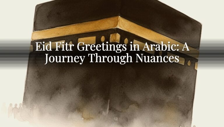 Eid Fitr Greetings in Arabic: A Journey Through Nuances