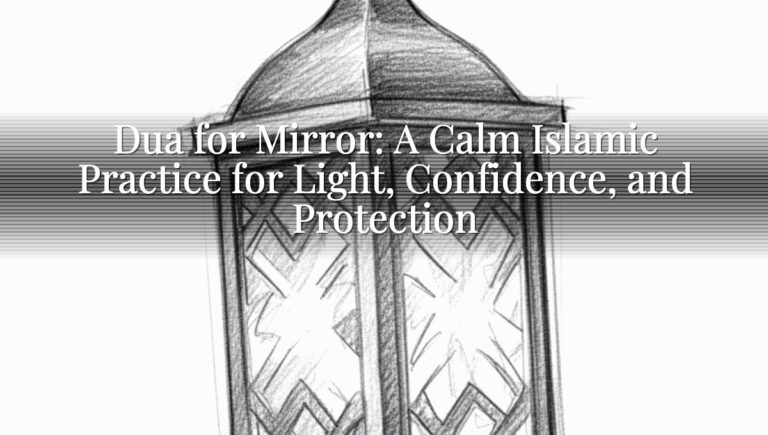 Dua for Mirror: A Calm Islamic Practice for Light, Confidence, and Protection