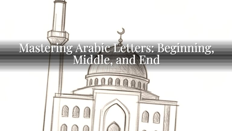 Mastering Arabic Letters: Beginning, Middle, and End