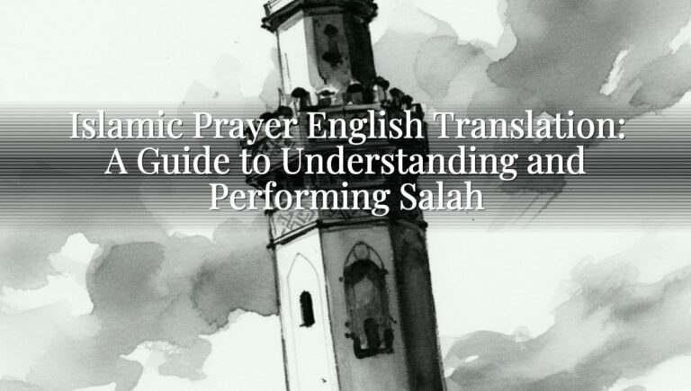 Islamic Prayer English Translation: A Guide to Understanding and Performing Salah Islamic Prayer English Translation: A Guide to Understanding and Performing Salah