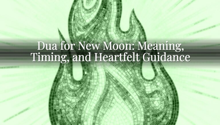 Dua for New Moon: Meaning, Timing, and Heartfelt Guidance