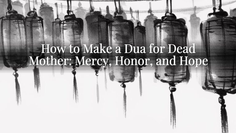 How to Make a Dua for Dead Mother: Mercy, Honor, and Hope How to Make a Dua for Dead Mother: Mercy, Honor, and Hope