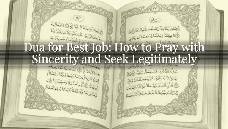 Dua for Best Job: How to Pray with Sincerity and Seek Legitimately Dua for Best Job: How to Pray with Sincerity and Seek Legitimately