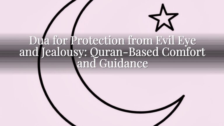 Dua for Protection from Evil Eye and Jealousy: Quran-Based Comfort and Guidance