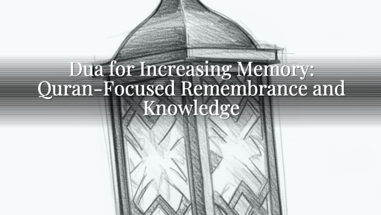 Dua for Increasing Memory: Quran-Focused Remembrance and Knowledge