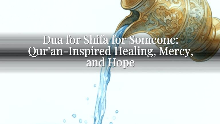 Dua for Shifa for Someone: Qur’an-Inspired Healing, Mercy, and Hope