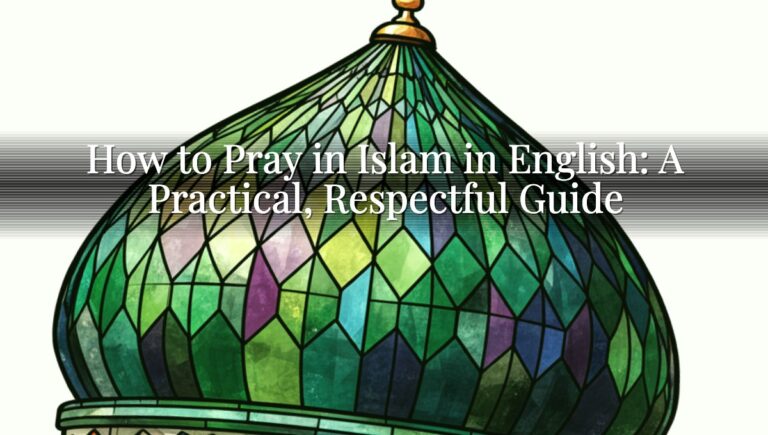 How to Pray in Islam in English: A Practical, Respectful Guide