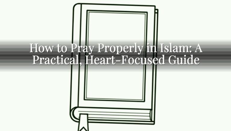How to Pray Properly in Islam: A Practical, Heart-Focused Guide