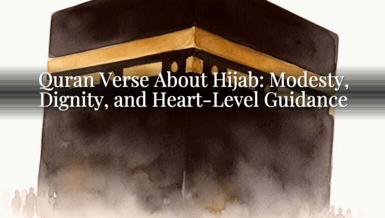 Quran Verse About Hijab: Modesty, Dignity, and Heart-Level Guidance