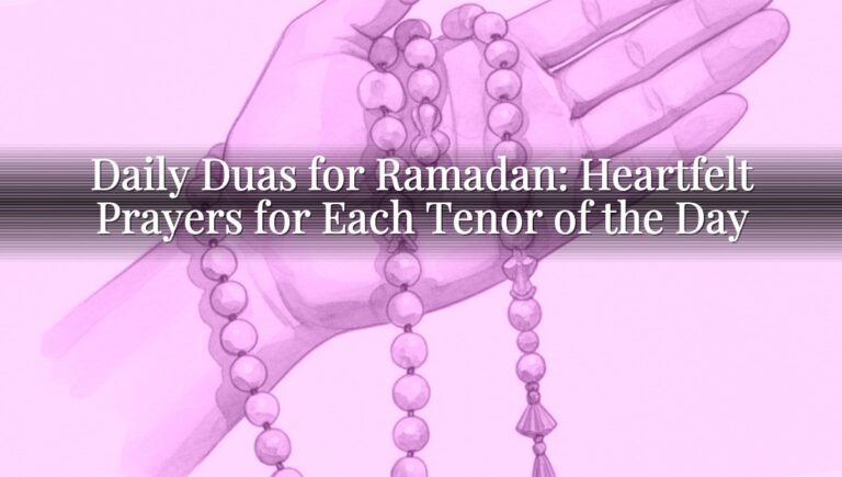 Daily Duas for Ramadan: Heartfelt Prayers for Each Tenor of the Day