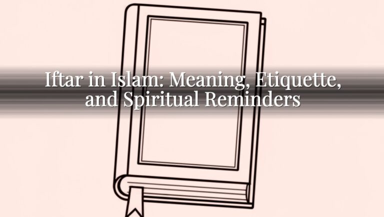 Iftar in Islam: Meaning, Etiquette, and Spiritual Reminders