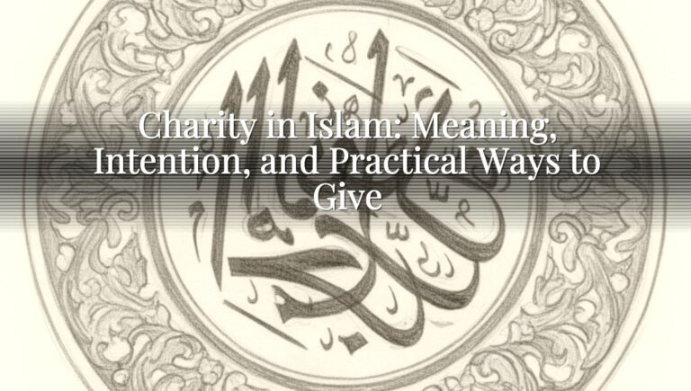 Charity in Islam: Meaning, Intention, and Practical Ways to Give