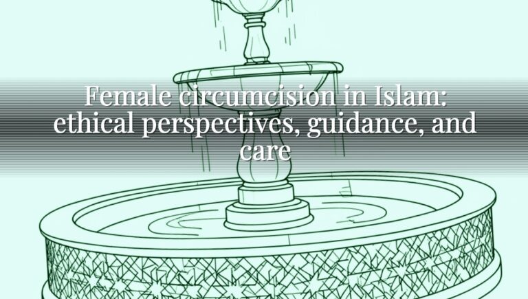 Female circumcision in Islam: ethical perspectives, guidance, and care