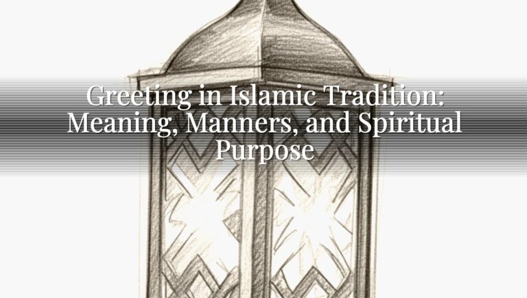 Greeting in Islamic Tradition: Meaning, Manners, and Spiritual Purpose