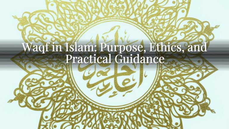 Waqf in Islam: Purpose, Ethics, and Practical Guidance
