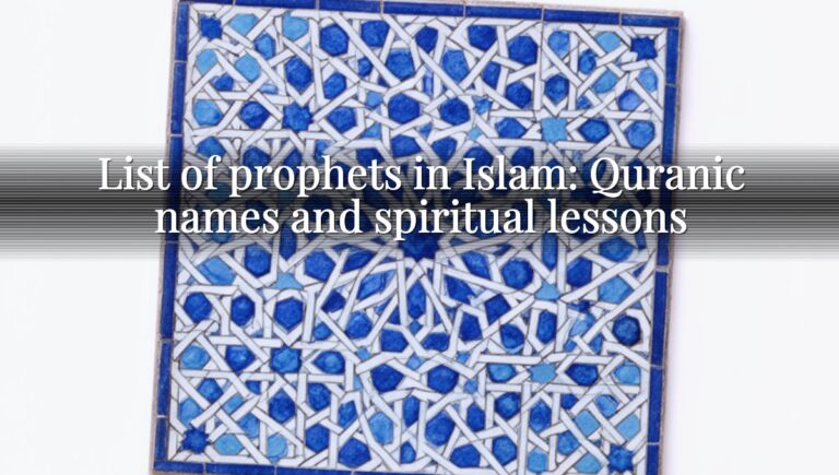 List of prophets in Islam: Quranic names and spiritual lessons