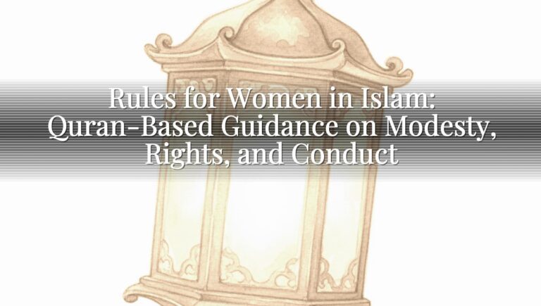 Rules for Women in Islam: Quran-Based Guidance on Modesty, Rights, and Conduct