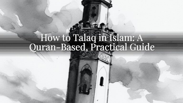 How to Talaq in Islam: A Quran-Based, Practical Guide