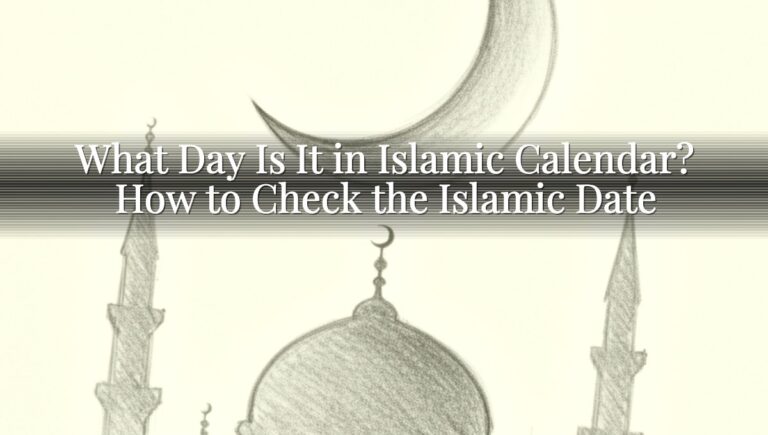 What Day Is It in Islamic Calendar? How to Check the Islamic Date