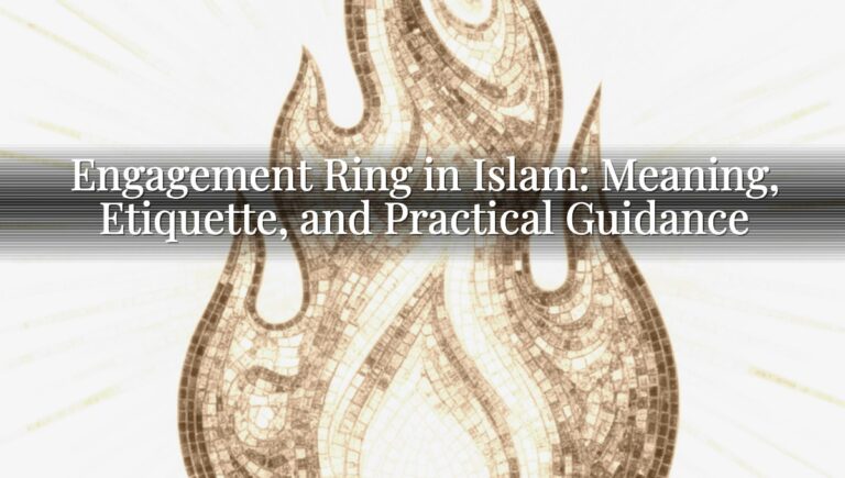 Engagement Ring in Islam: Meaning, Etiquette, and Practical Guidance