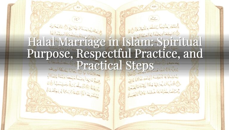 Halal Marriage in Islam: Spiritual Purpose, Respectful Practice, and Practical Steps
