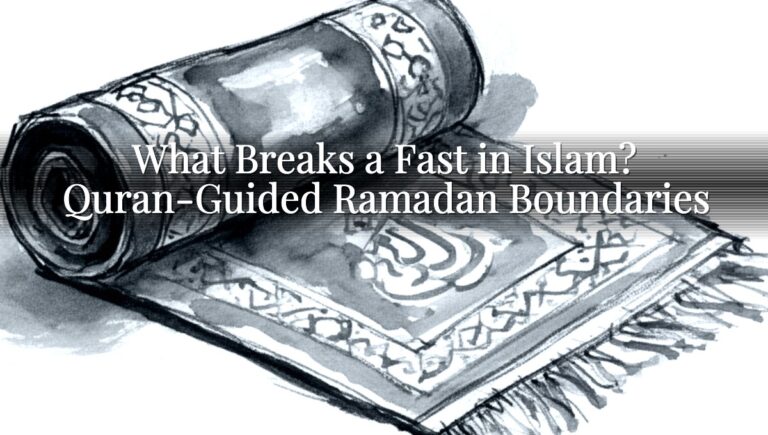 What Breaks a Fast in Islam? Quran-Guided Ramadan Boundaries What Breaks a Fast in Islam? Quran-Guided Ramadan Boundaries