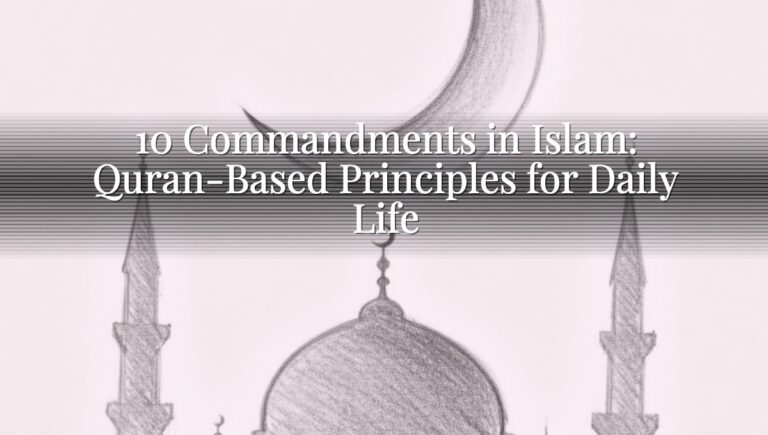 10 Commandments in Islam: Quran-Based Principles for Daily Life