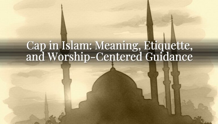 Cap in Islam: Meaning, Etiquette, and Worship-Centered Guidance