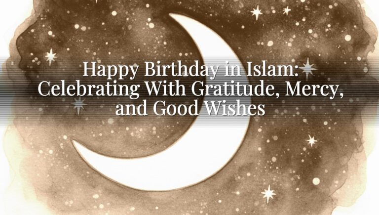 Happy Birthday in Islam: Celebrating With Gratitude, Mercy, and Good Wishes Happy Birthday in Islam: Celebrating With Gratitude, Mercy, and Good Wishes