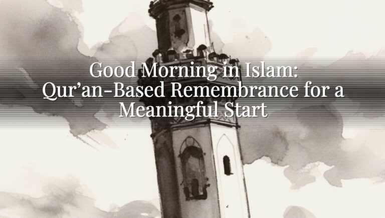 Good Morning in Islam: Qur’an-Based Remembrance for a Meaningful Start Good Morning in Islam: Qur’an-Based Remembrance for a Meaningful Start