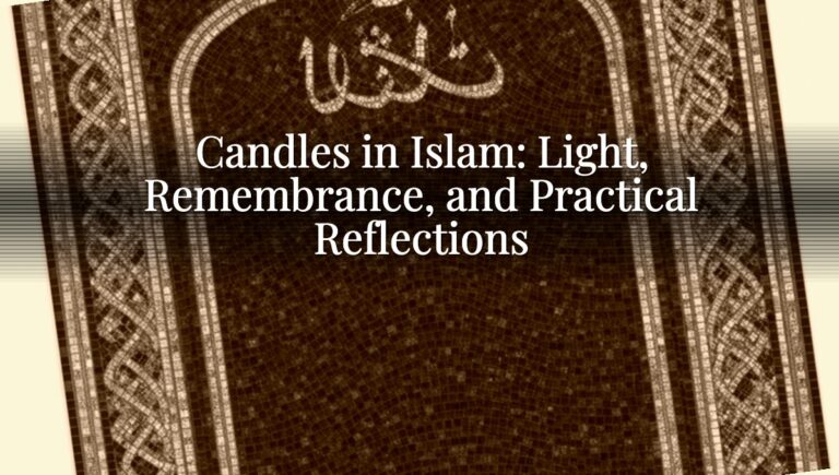 Candles in Islam: Light, Remembrance, and Practical Reflections