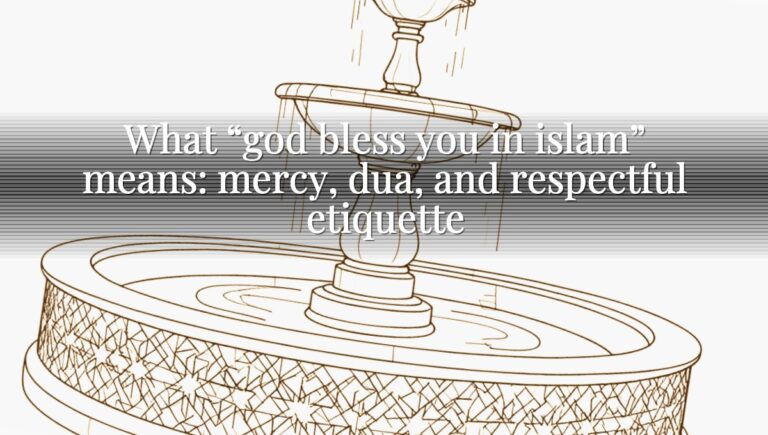 What “god bless you in islam” means: mercy, dua, and respectful etiquette
